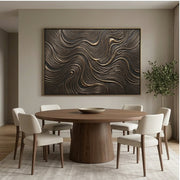 Contemporary Luxe Art | Bronze Current Flow