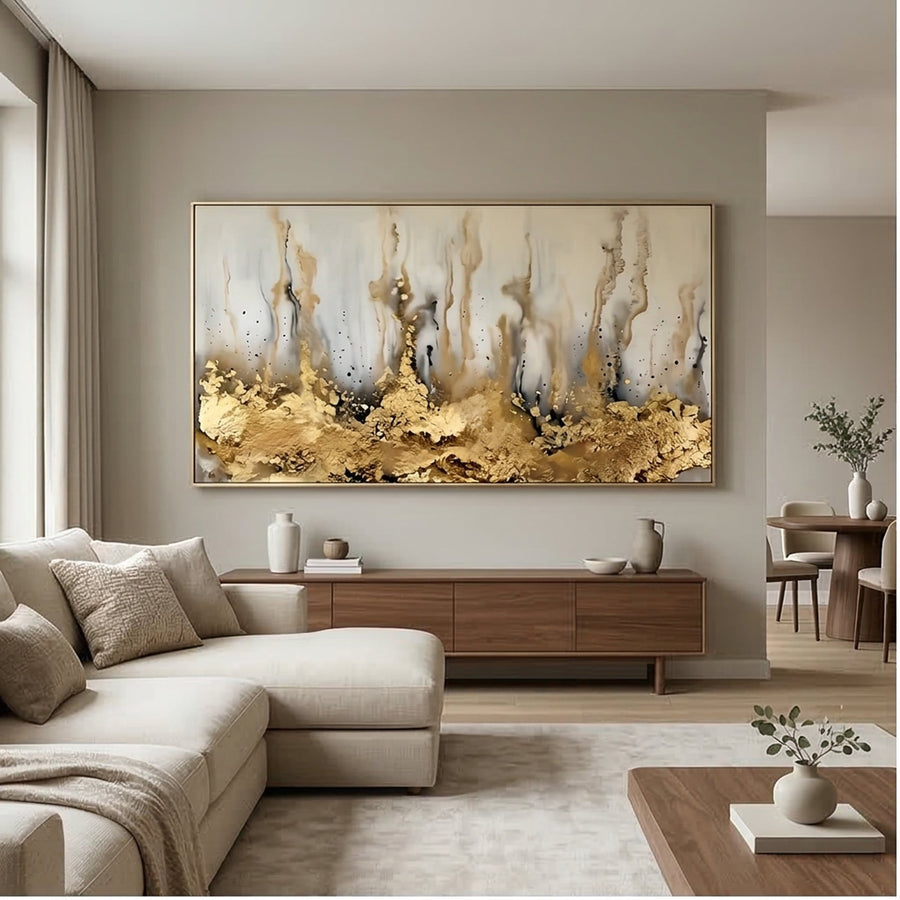 Contemporary Luxe Art | Gilded Veil Rise