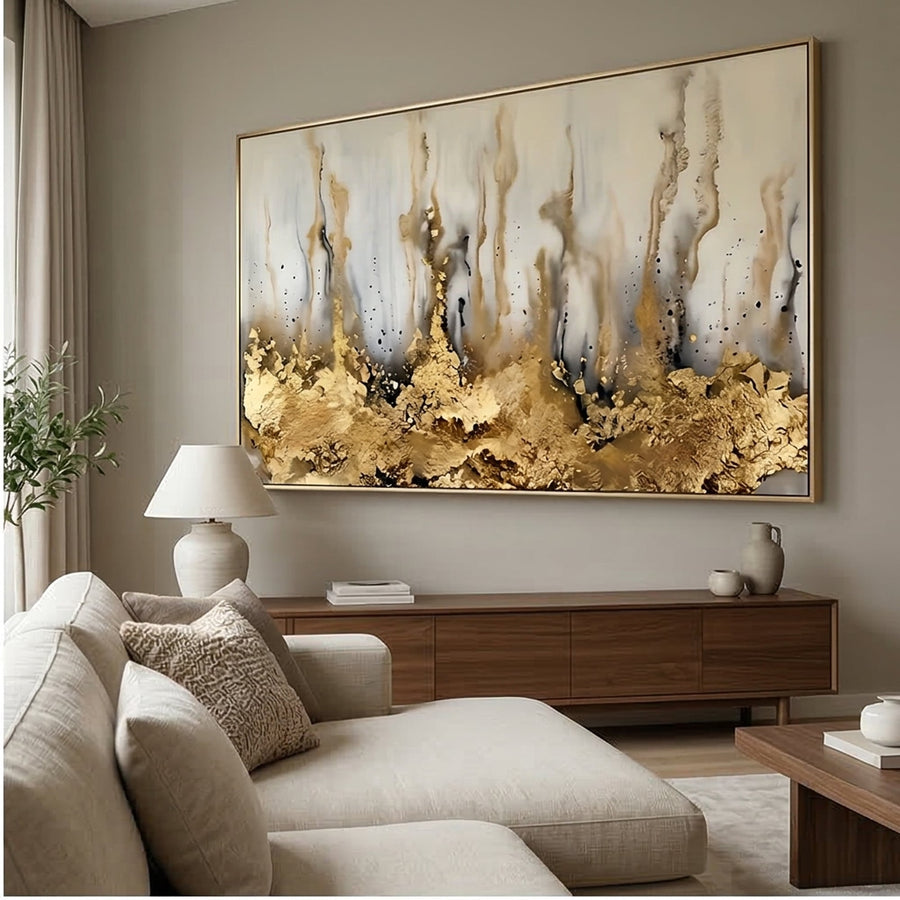Contemporary Luxe Art | Gilded Veil Rise