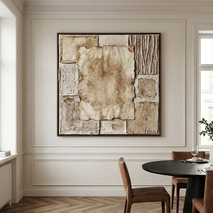 Wabi-Sabi Art | Aged Linen Layers