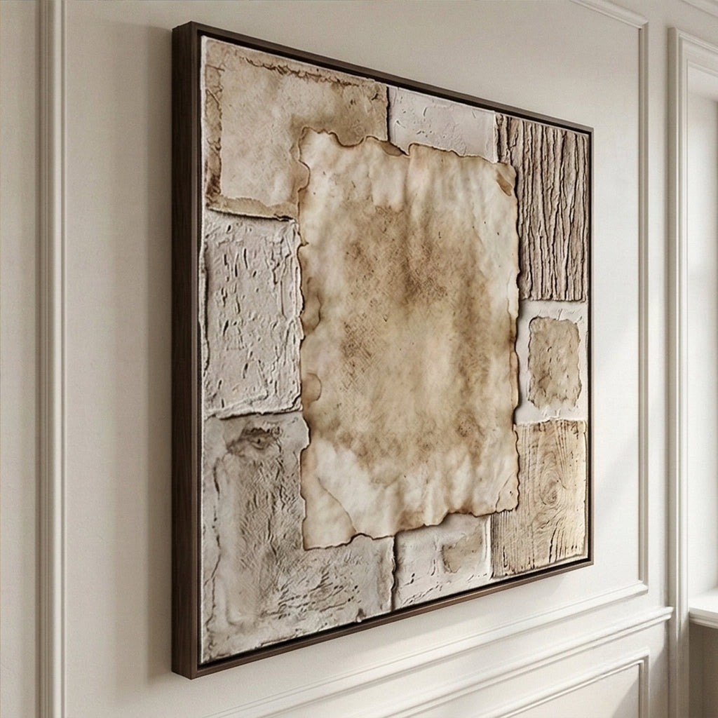 Wabi-Sabi Art | Aged Linen Layers