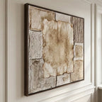 Wabi-Sabi Art | Aged Linen Layers