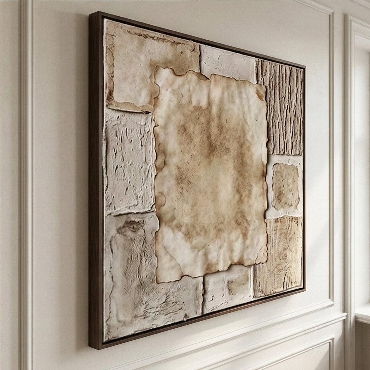 Wabi-Sabi Art | Aged Linen Layers