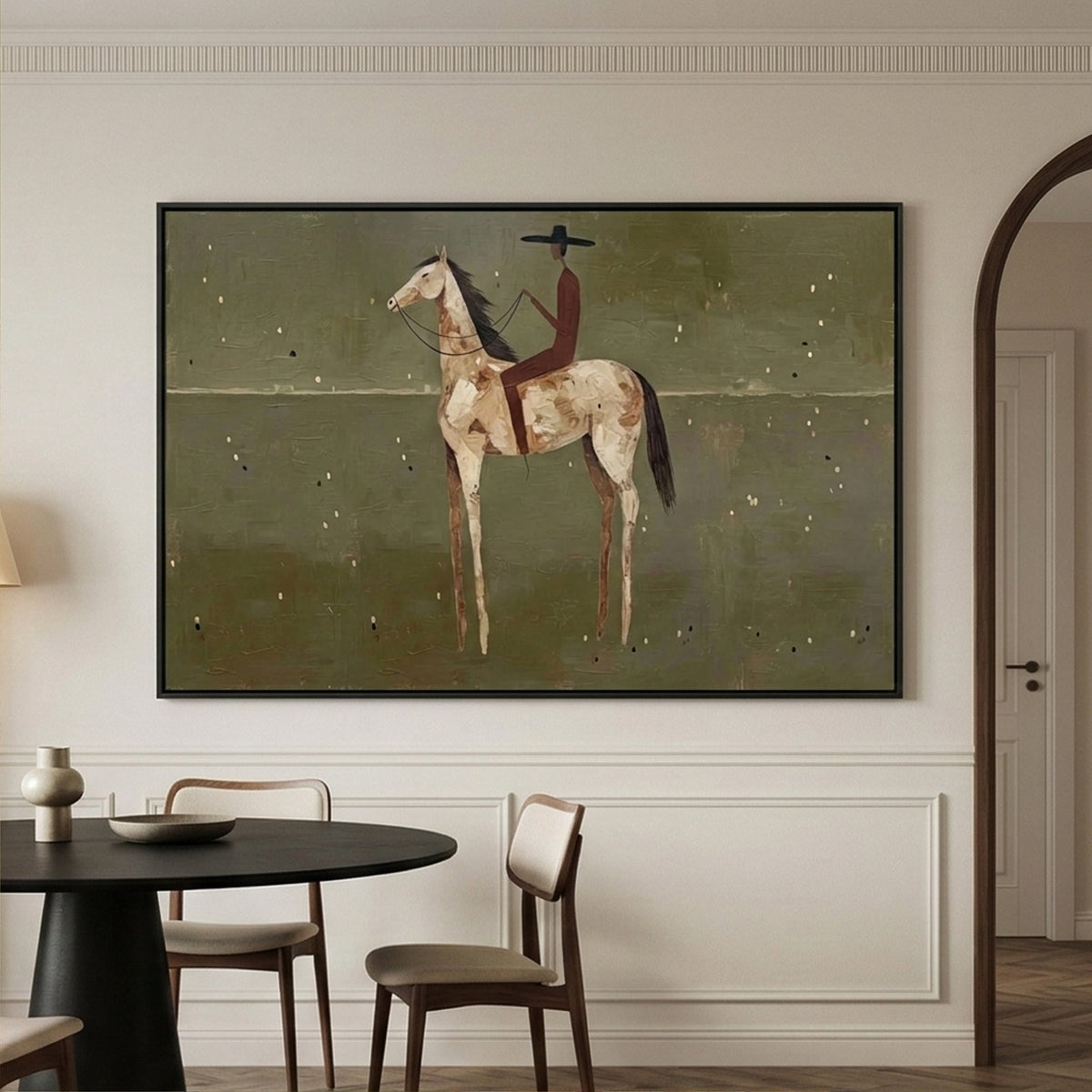 Vintage Americana Art | Olive Nocturne