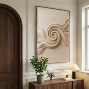 3D-Textured Art | Ivory Tide Spiral