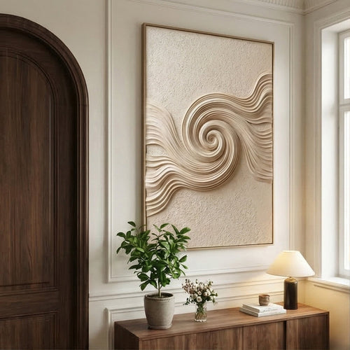3D-Textured Art | Ivory Tide Spiral