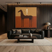 Vintage Americana Art | Crimson Rider