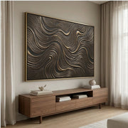 Contemporary Luxe Art | Bronze Current Flow