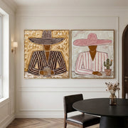 Vintage Americana Art | Desert Blush Duo