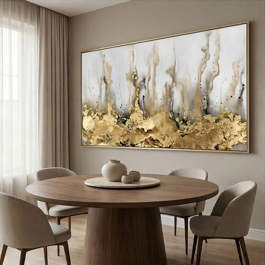 Contemporary Luxe Art | Gilded Veil Rise