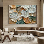 3D textured Art | Silent Leaf Chorus