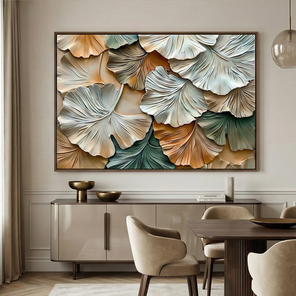 3D textured Art | Silent Leaf Chorus