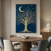 Contemporary Luxe Art | Moonlit Branch Reverie
