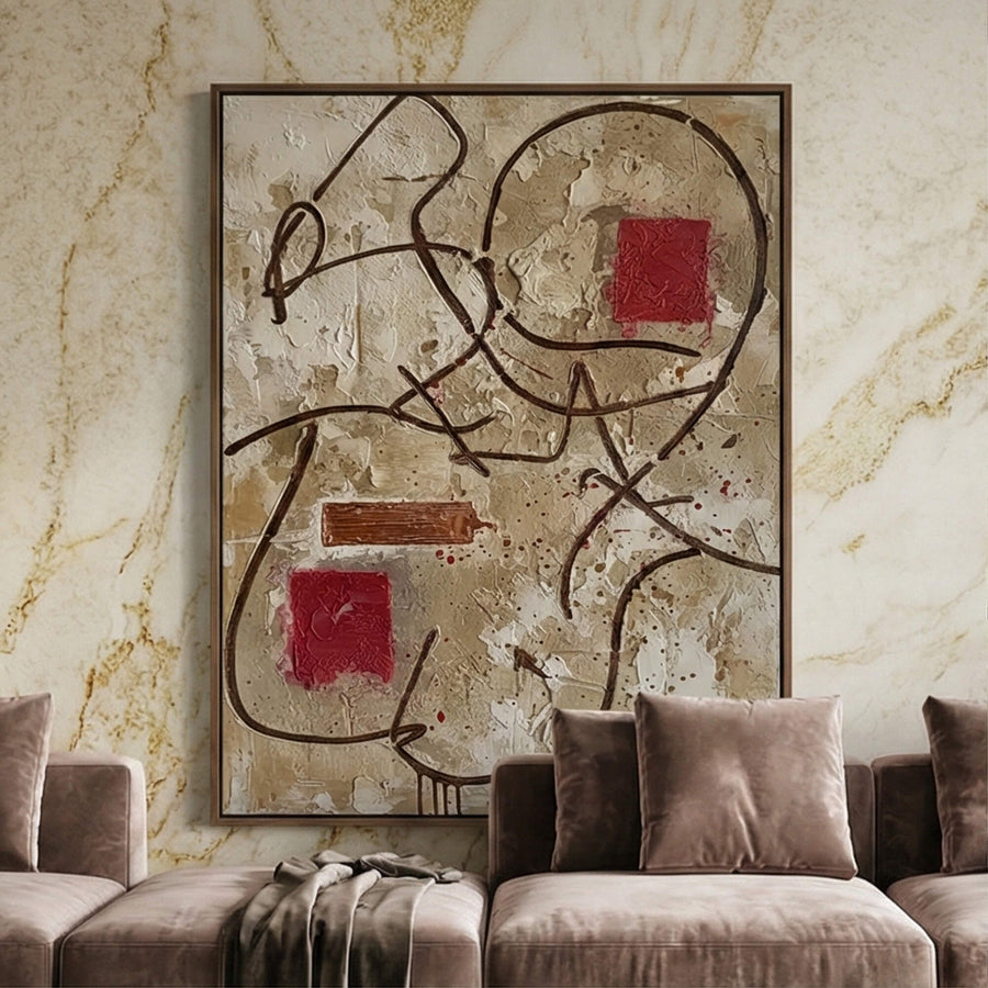 Abstract Art | Red Resonance