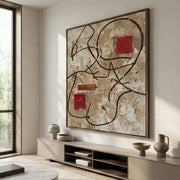 Abstract Art | Red Resonance