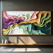 Abstract Art｜Boho Flow Color Abstract Canvas Print