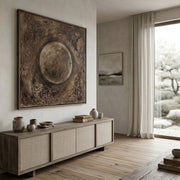 Wabi-Sabi Art | Moonlit Earth Flow
