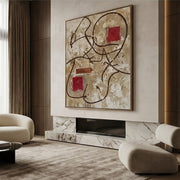 Abstract Art | Red Resonance