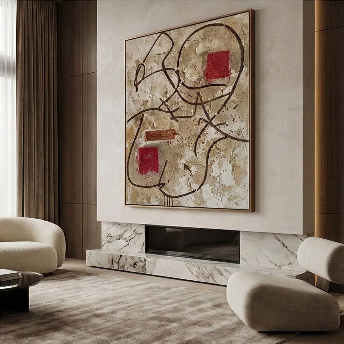 Abstract Art | Red Resonance