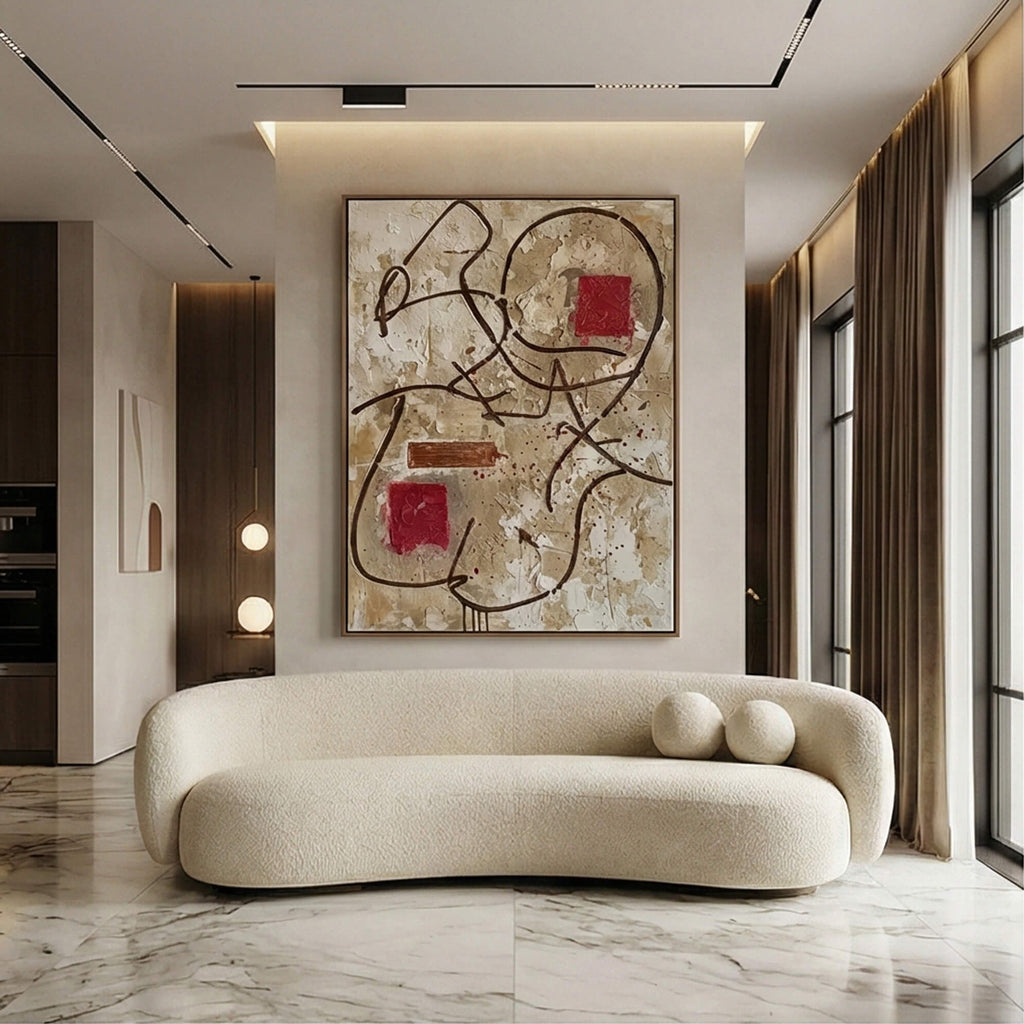 Abstract Art | Red Resonance