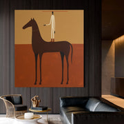 Vintage Americana Art | Crimson Rider