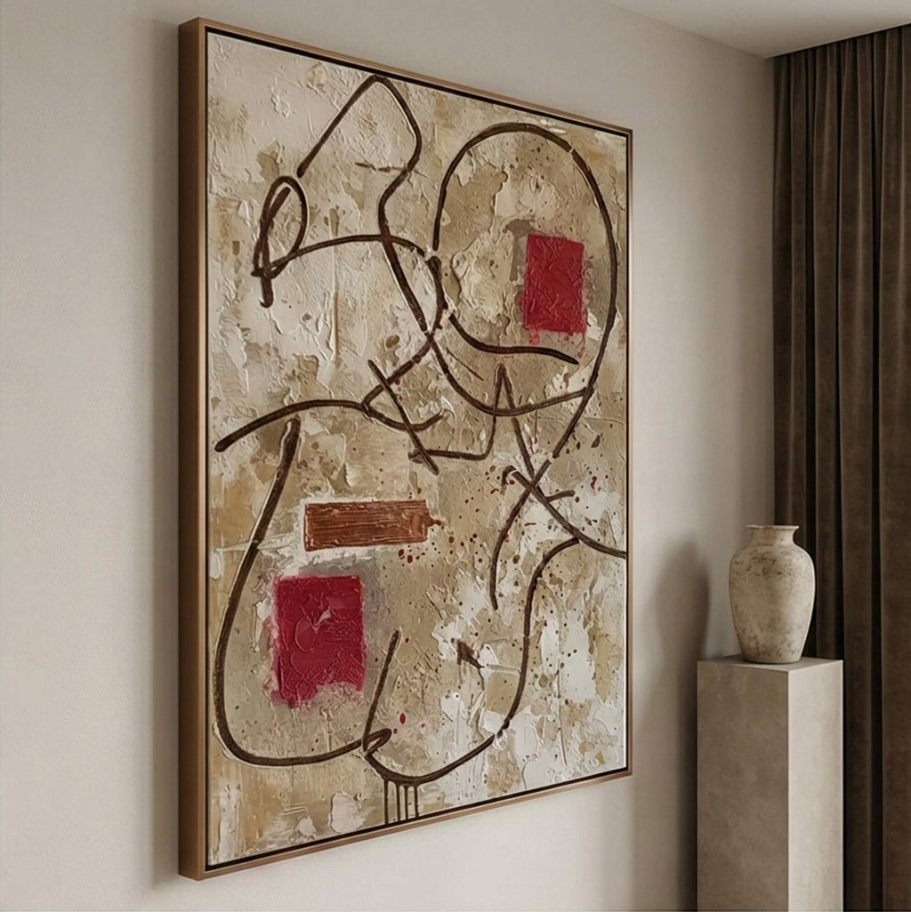 Abstract Art | Red Resonance