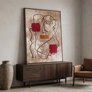 Abstract Art | Crimson Contemplation