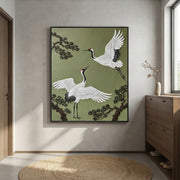Impressionist Art | Crane & Pine Serenity