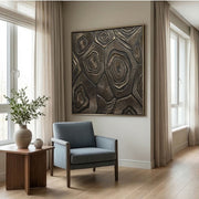 Contemporary Luxe Art | Bronze Strata Echo