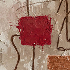 Abstract Art | Crimson Contemplation