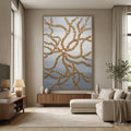 Contemporary Luxe Art | Gilded Vine Lace