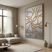 Contemporary Luxe Art | Gilded Vine Lace