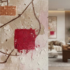 Abstract Art | Crimson Contemplation