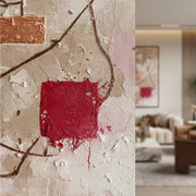 Abstract Art | Crimson Contemplation