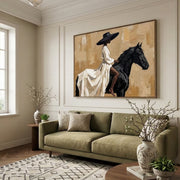 Vintage Americana Art | Ivory Reins Drift