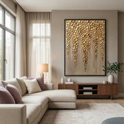 Contemporary Luxe Art | Gilded Drop Canopy