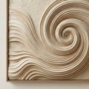 3D-Textured Art | Ivory Tide Spiral