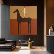 Vintage Americana Art | Crimson Rider