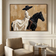 Vintage Americana Art | Ivory Reins Drift