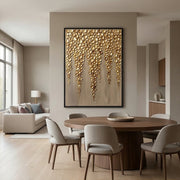 Contemporary Luxe Art | Gilded Drop Canopy