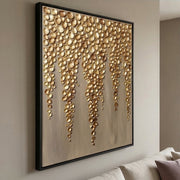 Contemporary Luxe Art | Gilded Drop Canopy