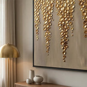 Contemporary Luxe Art | Gilded Drop Canopy