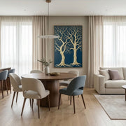 Contemporary Luxe Art | Gilded Midnight Grove