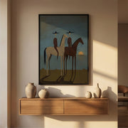 Vintage Americana Art | SunSet Riders