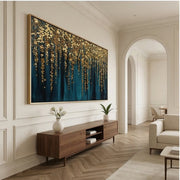Contemporary Luxe Art | Golden Canopy Falls