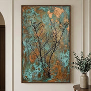 Wabi-Sabi Art | Verdigris Branch Poem