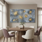 Contemporary Luxe Art | Golden Ember Bloom