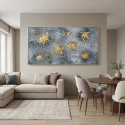 Contemporary Luxe Art | Golden Ember Bloom