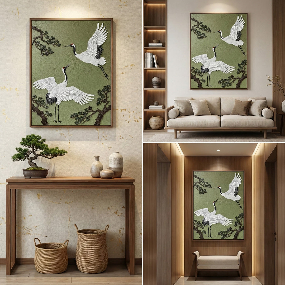 Impressionist Art | Crane & Pine Serenity