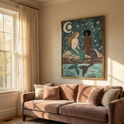 Surreal Art | Moonlit Mermaid Duet